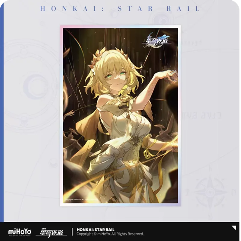 MiHoYo 공식 Honkai 스타 레일 GuangZhui 컬렉션 아크릴 컬러 종이 애니메이션 패션 주변 크리스마스 선물 코스프레