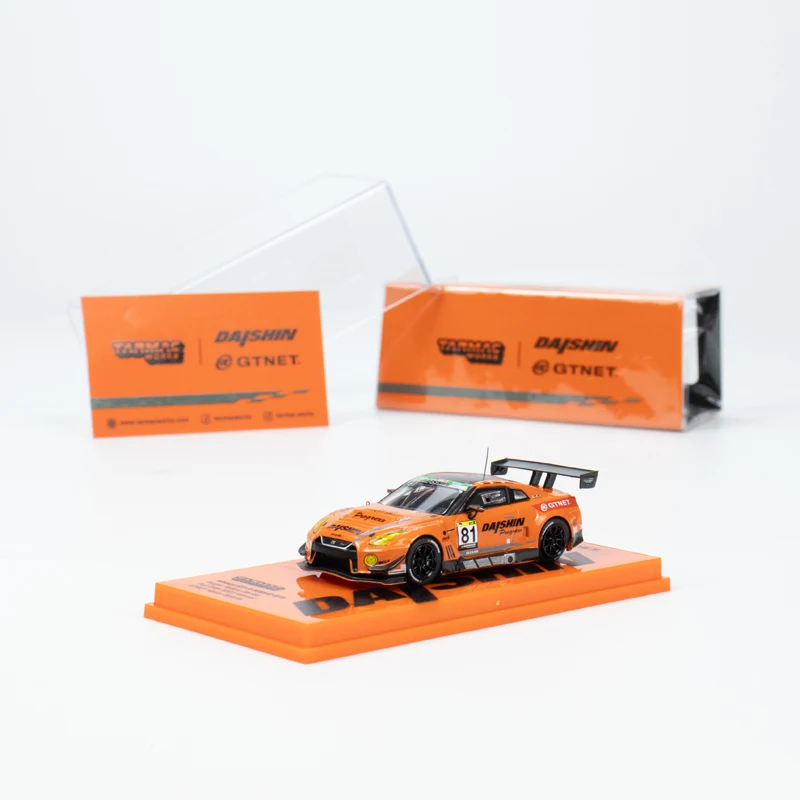 Asfalt Werkt Tw 1/64 Nissan R35 GT-R Nismo Gt3 #81 Gegoten Legering Auto Model Speelgoed Collectie Kinderen Cadeau