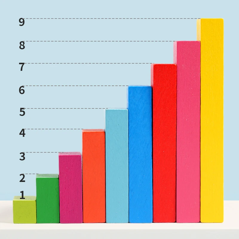 Sussidi didattici Montessori per l'apprendimento della matematica Bastoni decimali colorati Puzzle Giocattoli Scuola materna Educazione della prima infanzia