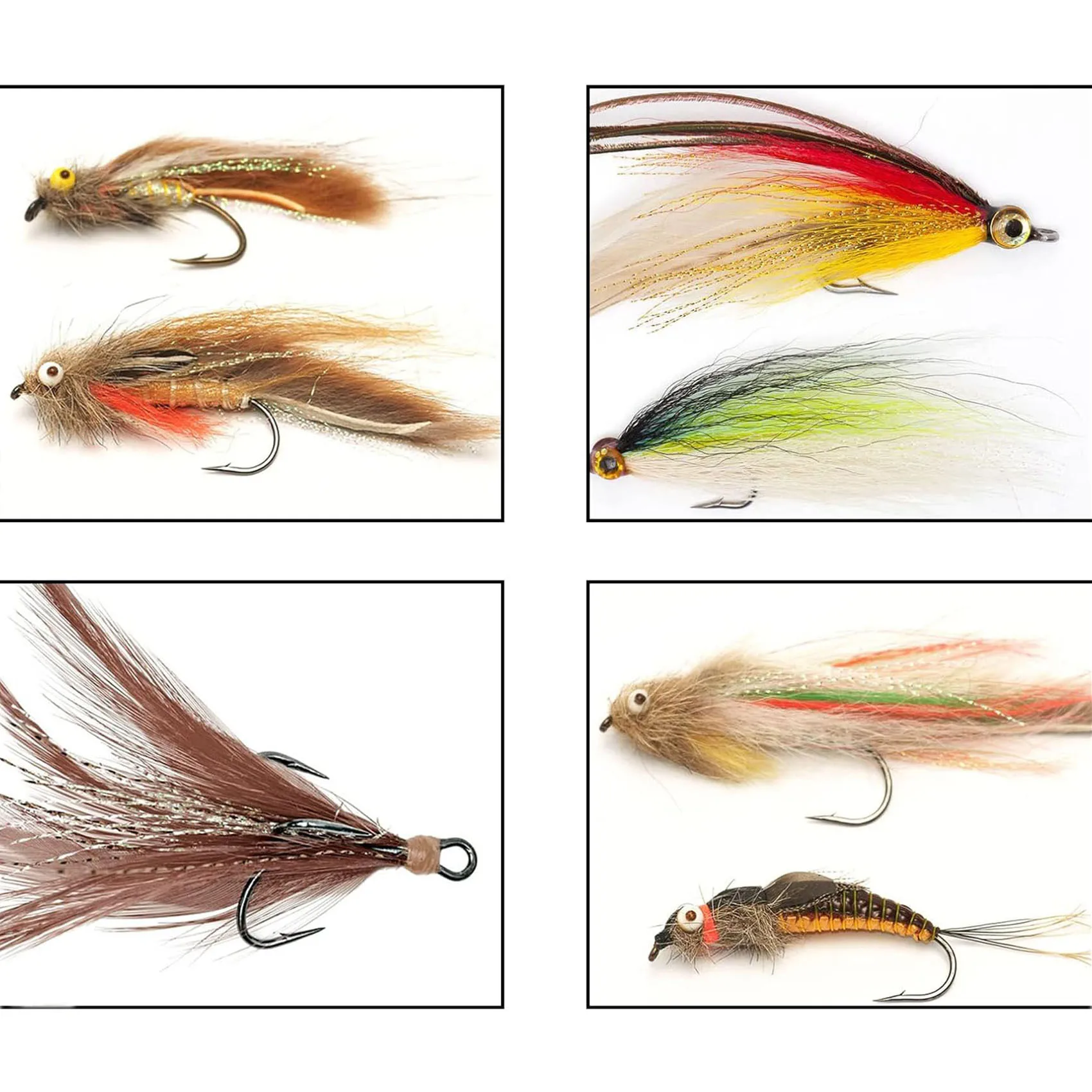 Aventik 10pcs Fly Tying Material PET Crystal Flash Line for Fly Fishing, Durable Lures & Streamers