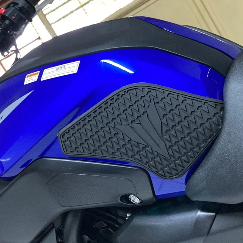 Almohadillas laterales para tanque de combustible de motocicleta, pegatinas protectoras, calcomanía, agarre de rodilla de Gas, almohadilla de tracción para Yamaha MT 07 MT07 MT-07 2021