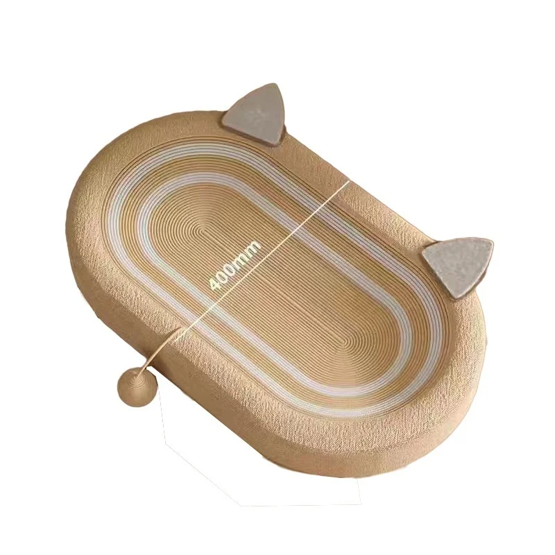 Cat Scrapers Toys for cats Wearresistant oval cat scratching board Scratchresistant nonshedding Cat Bed Oval Cat Scratcher