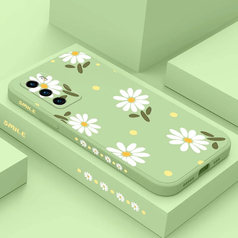 Gentle Daisy Phone Case For Huawei P40 P50 P30 P20 Pro Lite Nova 5t Y7A Mate 40 30 20 Pro Lite Liquid Silicone Cover