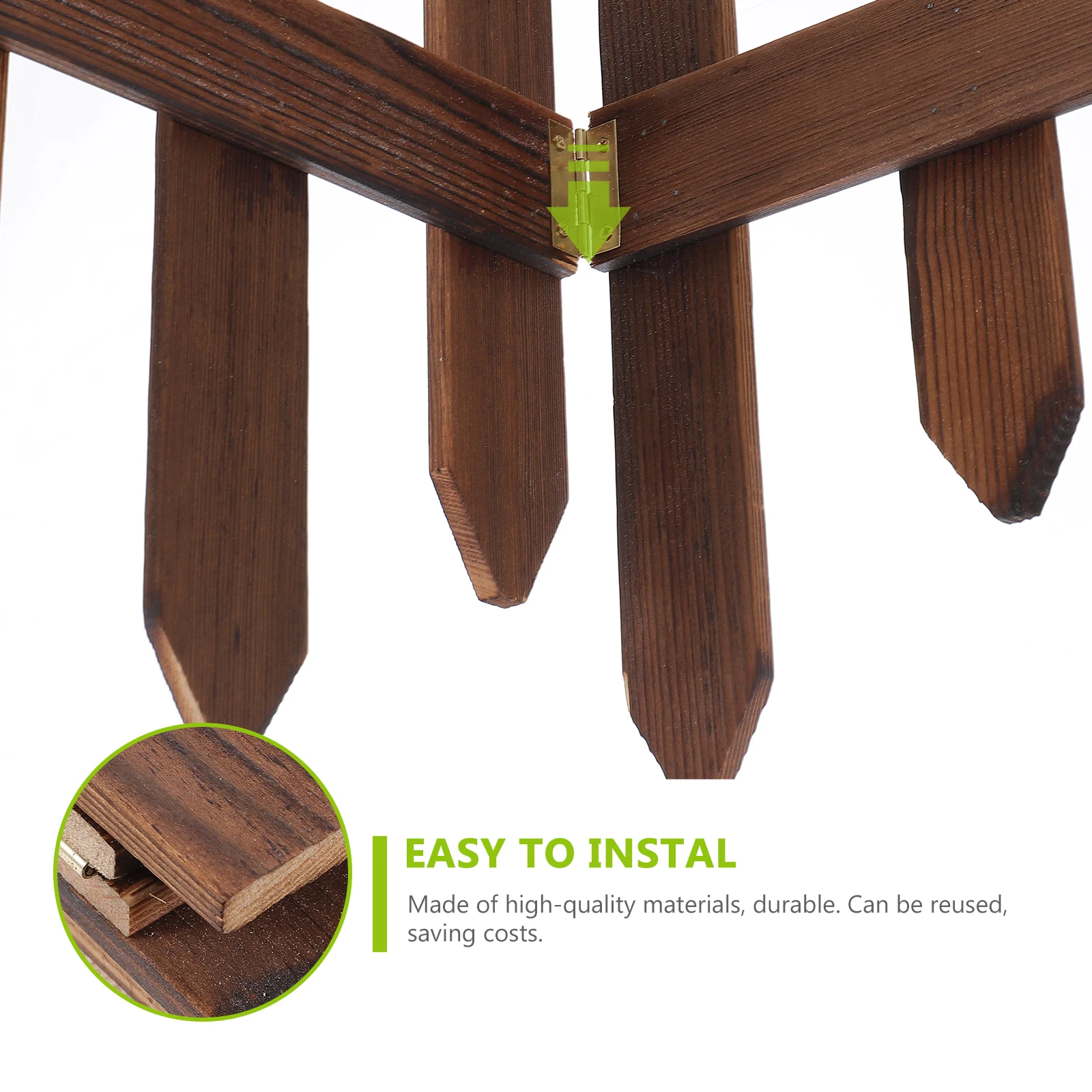 

Wooden Fence Garden Fencing Panel Decorate Decorative Fences for Yard Anti-corrosive