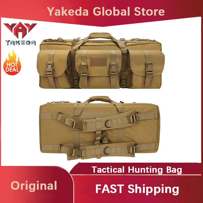 YAKEDA Tactical Hunting Bag Sports Multi-functional Waterproof Fishing Backpack Polyester Camouflage Large Capacity Tactical Bag