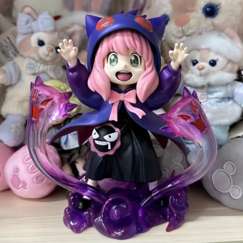 Anime Spy X Family Anya Figure Cute Anya Cos Gengars PVC Action Figure Collection Model Doll Toy For Kid Halloween Birthday Gift