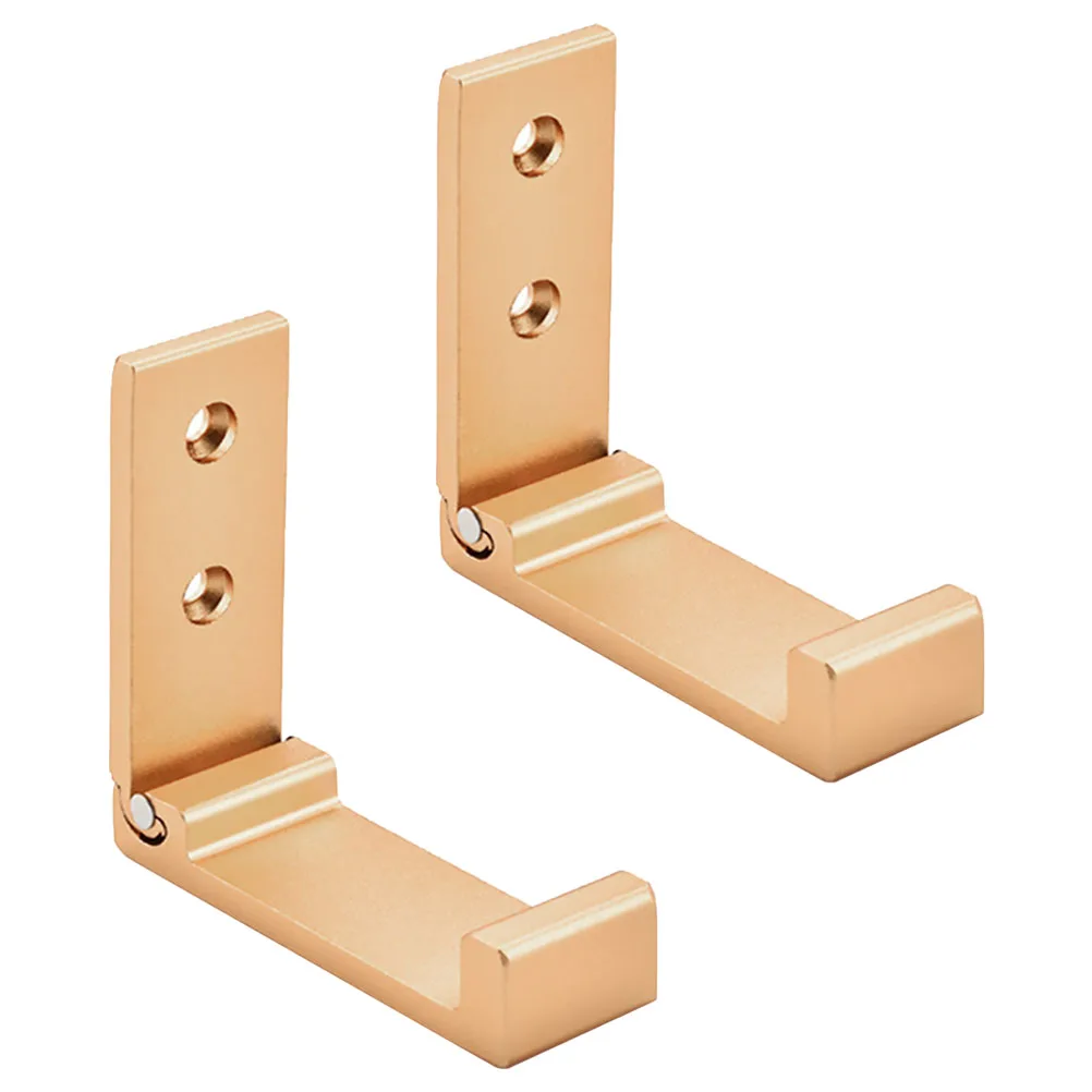 

2 Pcs Foldable Wall Mounted Aluminum Hooks for Clothes Towel Coat Hat Belt Key Scarf Bag Home ganization Space Saver Sleek
