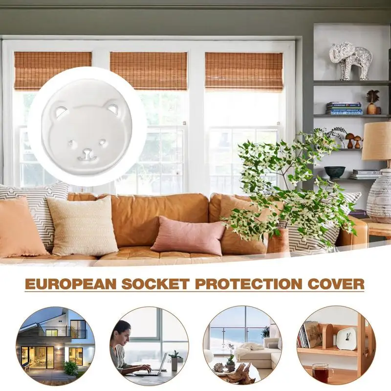 

Socket Protection Cover Outlet Plug Insulation Protector Cover Electrocution Prevention Safety Power Outlet Protector For Living