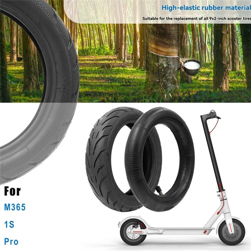 

A51Q-для Xiaomi M365 1S PRO2 Kickscooter 9-дюймовая вакуумная шина 9X2.0 с 8,5-дюймовой внутренней трубкой
