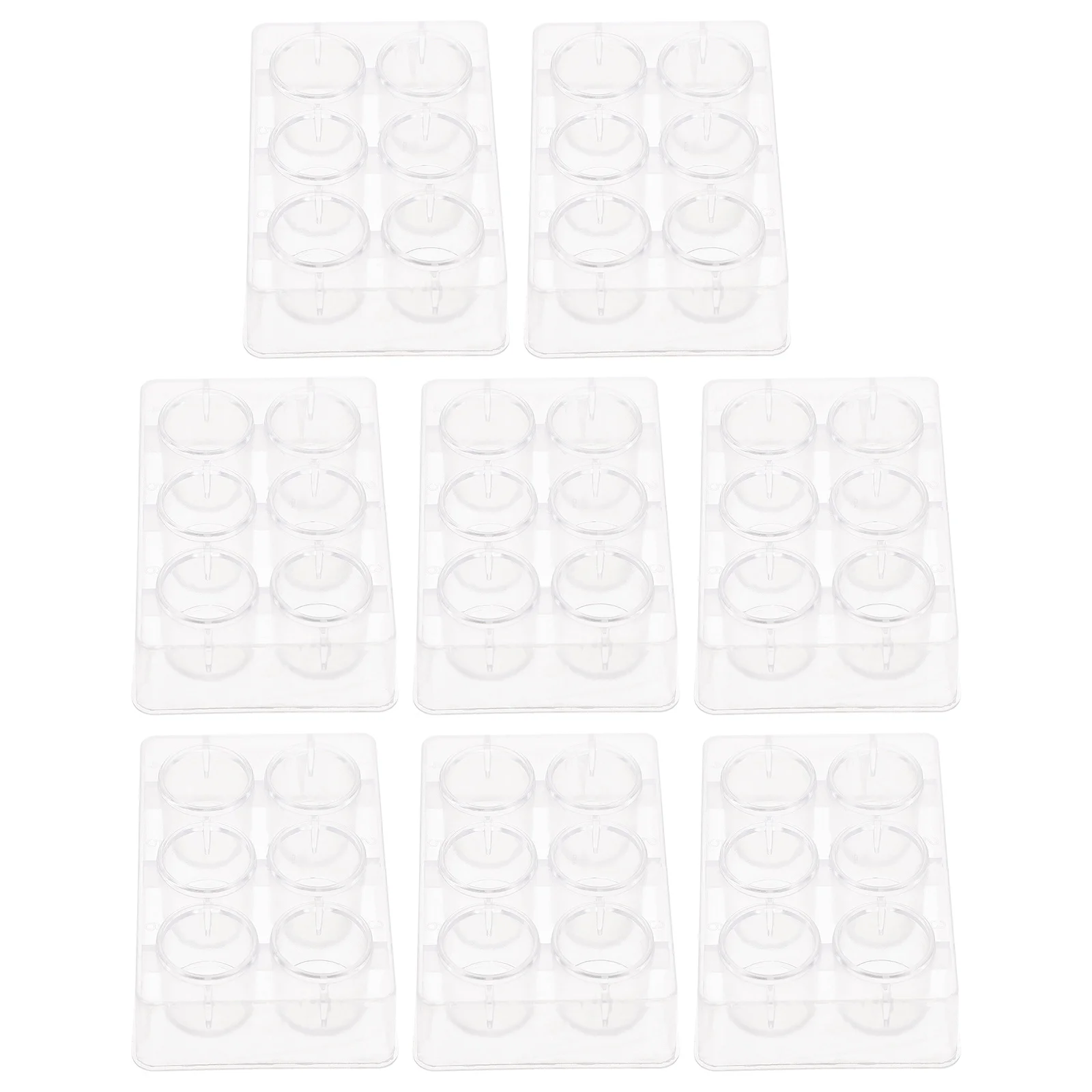 

8Pcs Reaction Plates 6 Hole Plastic Well Boards Chemistry Experiment Teaching Laboratory Supplies Reaction Plates
