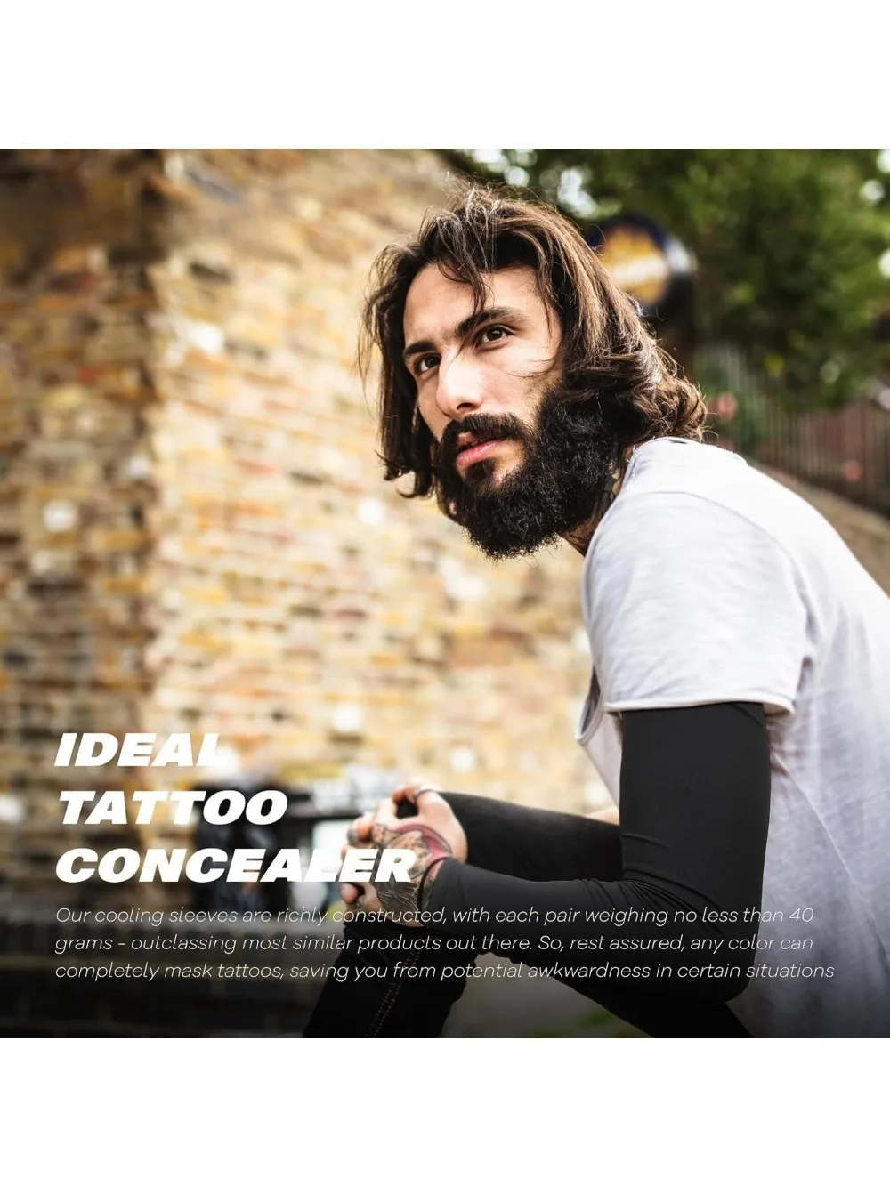 Cooling UV Protection Arm Sleeves, Sports Compression for Men & Women