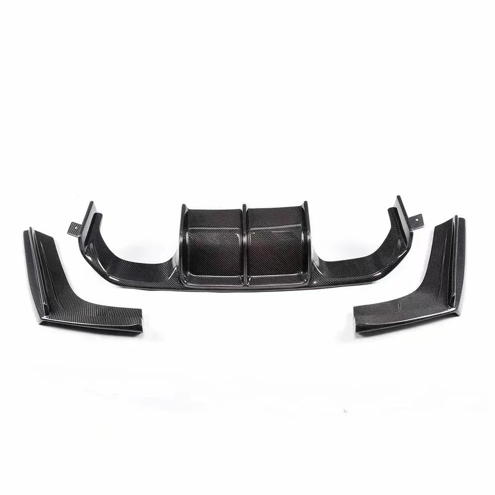 

Auto Car Rear Bumper diffuser V style 3pcs carbon fiber for BMW F80 M3 F82 F83 M4 2015-2019