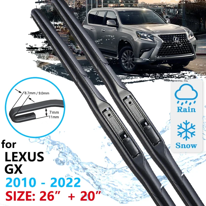 

Car Front Wiper Blade For Lexus GX J150 2010~2022 Windscreen Windshield Windows Wipers Accessories 2021 2020 2019 2018 2017 2016