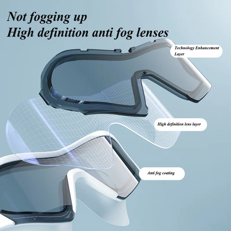 Swimming Goggles HD Anti Fog Waterproof Men Women Professional Large Frame Silicone  High Quality Swimming Glasses