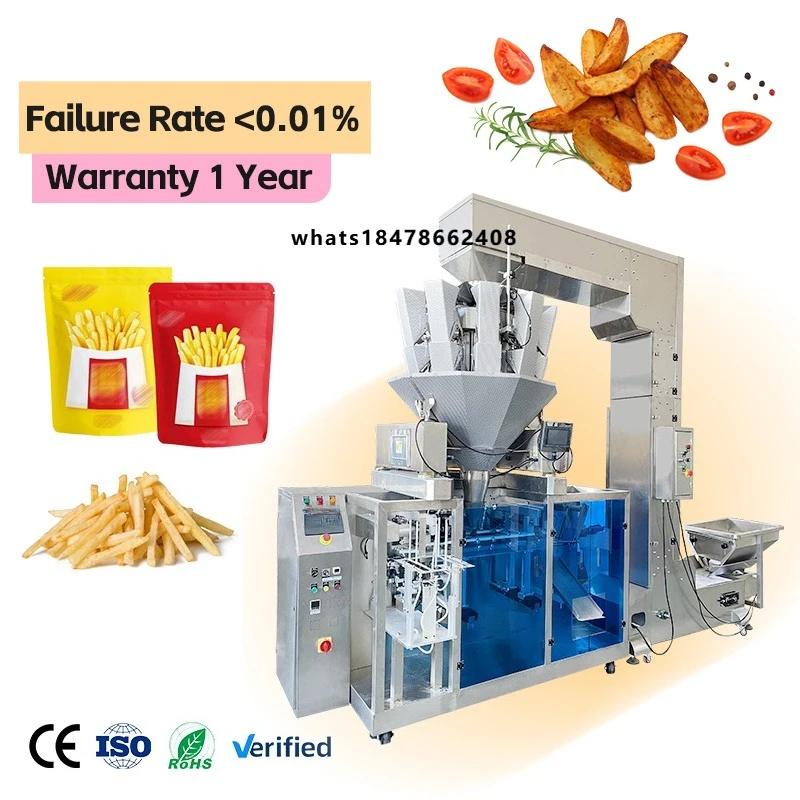 Full Automatic Meatball Poultry Meat Packaging Chicken Cheese Frozen Shrimp Drum Film Packing Machine