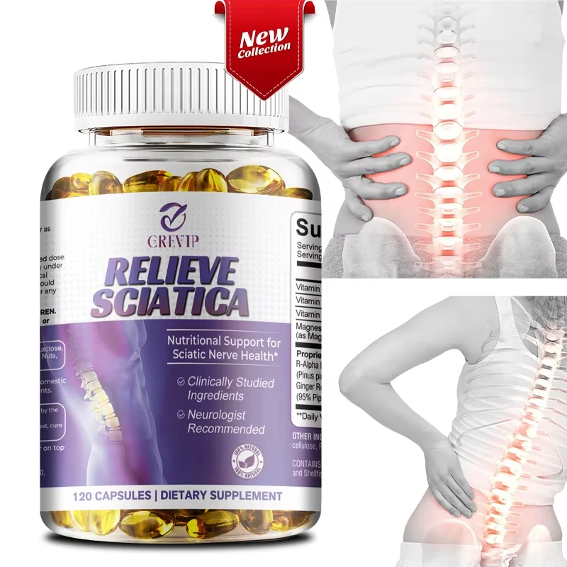 

Sciatic Nerve Relief Supplement Vitamin 40 Times Stronger Than The Natural Form of R-ALA, Non-synthetic Lipoic Acid (ALA)