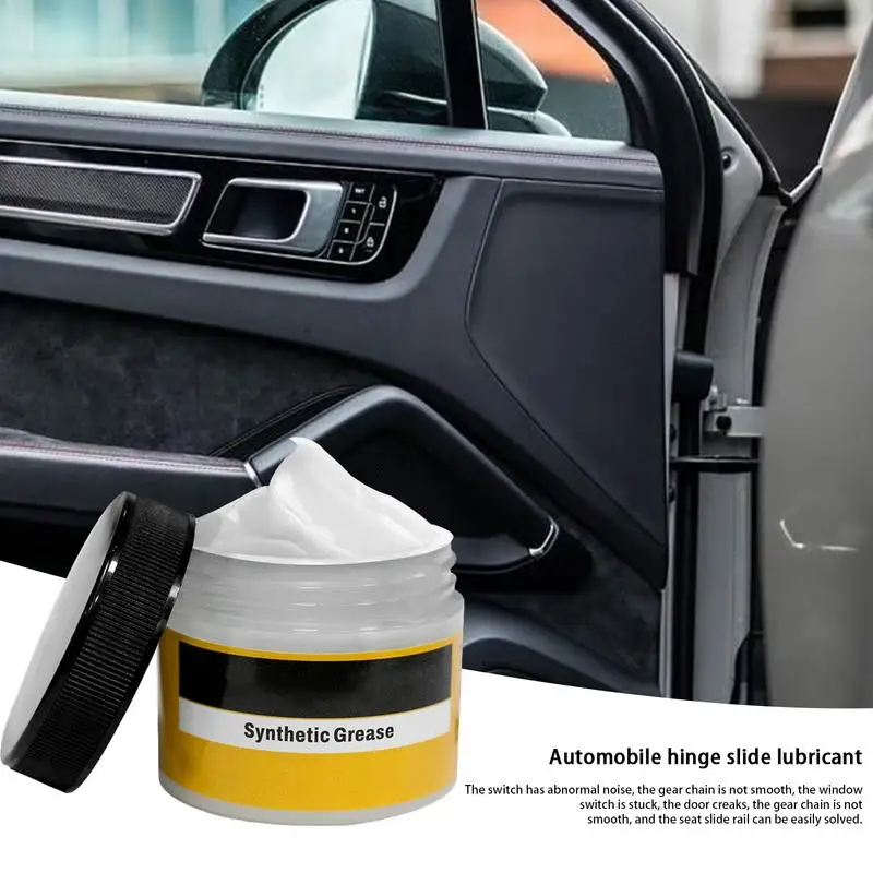 

Car Grease Lubricant 100g Multipurpose Squeaky Car Door Hinge Seat Slide Sunroof Grease Lubricant Waterproof Lubricant Grease