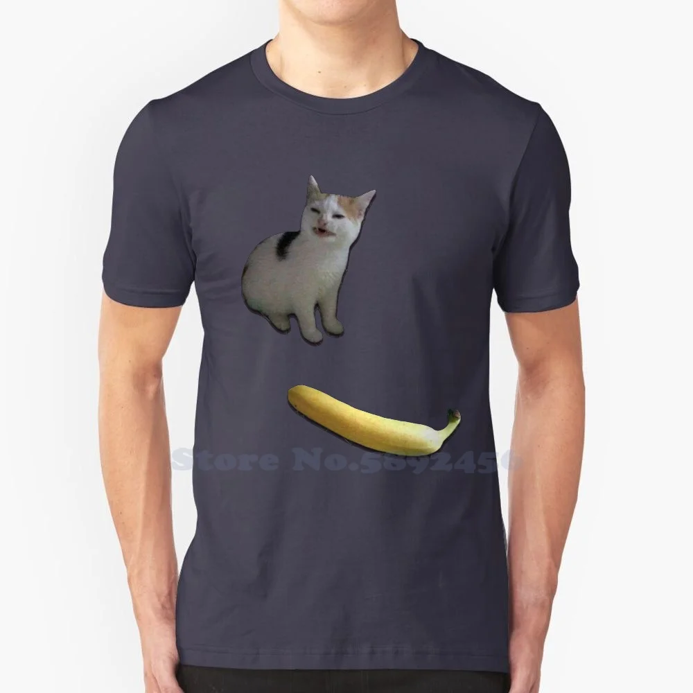 Cat No Banana 100% Pure Cotton T-Shirt Cat No Banana Meme Cat Memes Animal Memes Ironic Memes Deep Fried Memes Tumblr Buzzfeed