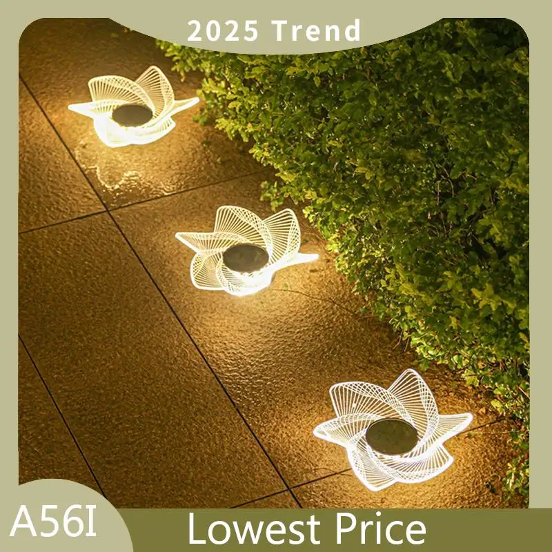 

4PCS Solar Acrylic Garden Buried Light Outdoor Garden Light Waterproof Luminous Wall Decoration Wall Washing Light, Durable E
