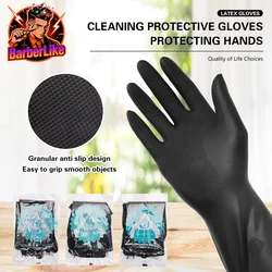 Heat Resistant Gloves Barbershop Hairdresser Reusable Thicker Hair Dyeing Rubber Glove Hairdressing Supplies Accessories