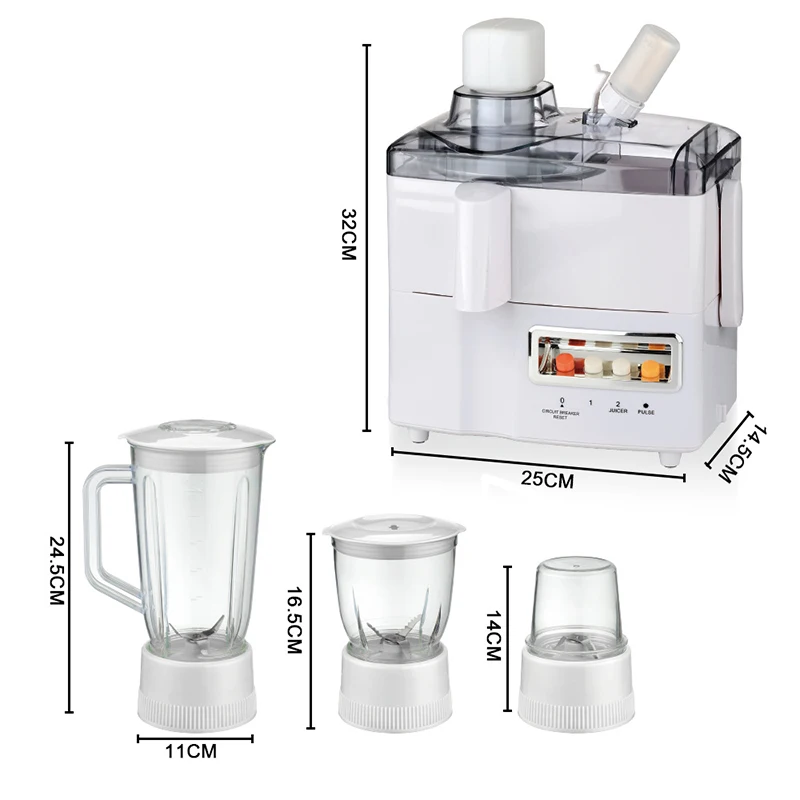 Four-in-one food processor, fruit and vegetable juicer, multifunctional health juicer, household fruit blender