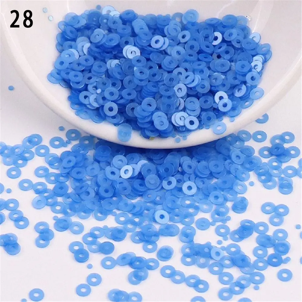 4mm Pvc DIY Jewelry Nail Art Embellishment Shiny Round Sewing Accessaries Round Paillettes Paillette Faceted Bead Loose Sequin