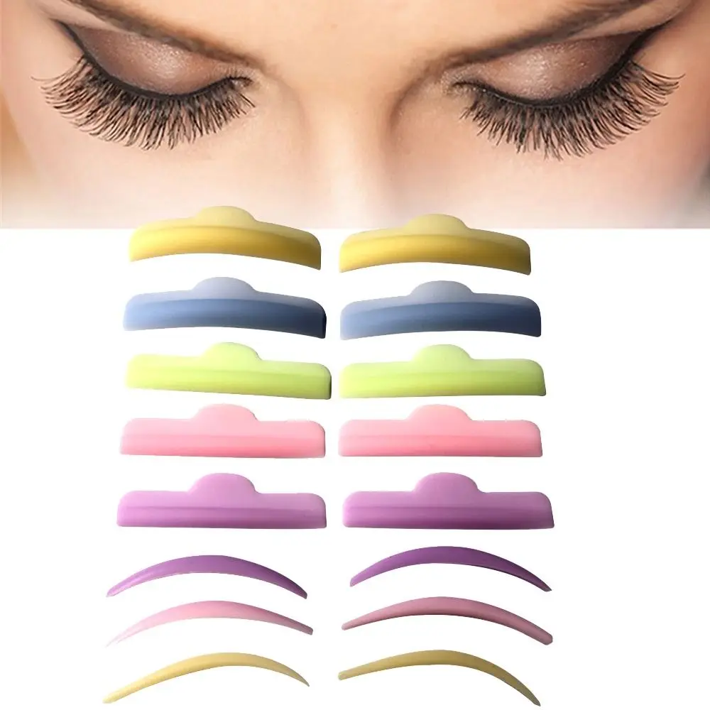 Eyelash Growth อุปกรณ์แต่งหน้ารีไซเคิล Lashes Rods Shield ซิลิโคน Eyelash Perm Pad 3D ขนตายก Eyelash Curler เครื่องมือ