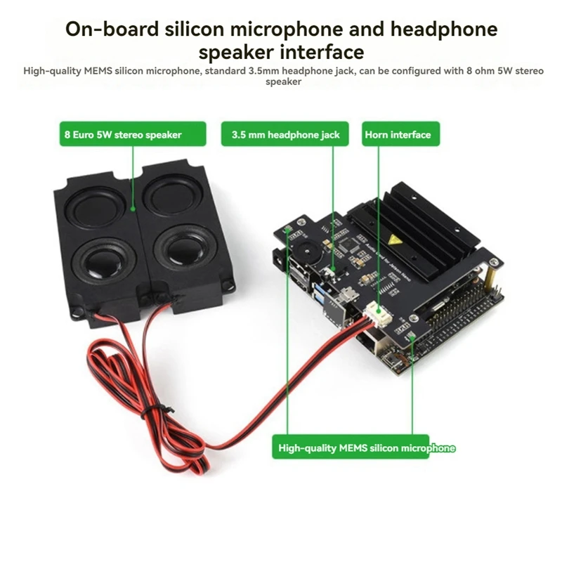 USB Audio Codec Module For Jetson Nano Sound Card Driver-Free Onboard 2CH Speaker Interface For Jetson Nano B01 2GB