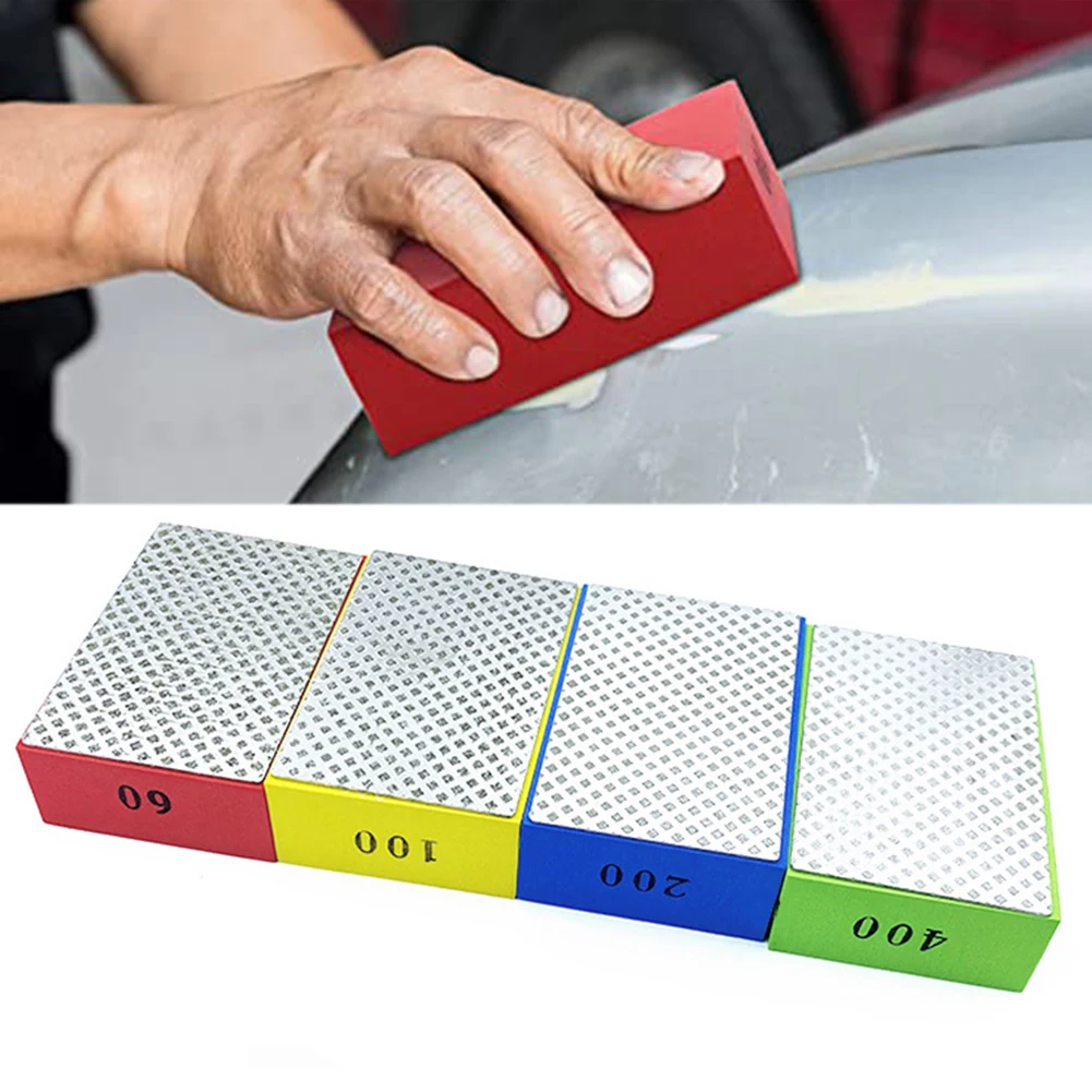 Red,Yellow,Blue,Green,for Pink Hand Grinding Pad Long Lasting Construction Grinding Pads Tools Ergonomic Grip Design