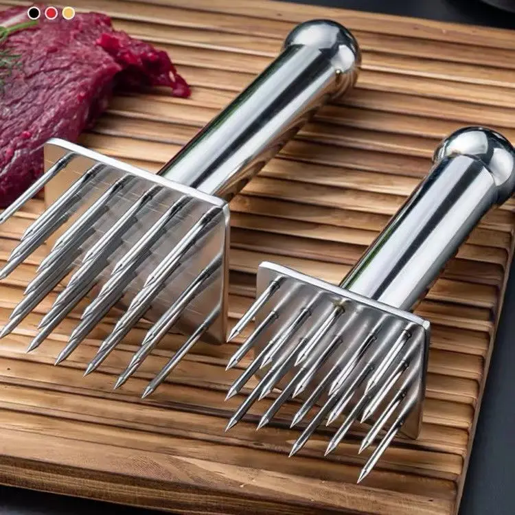 

Stainless steel pork skin meat looser pinhole steel nail steak pork pork meat looser tender meat thickening