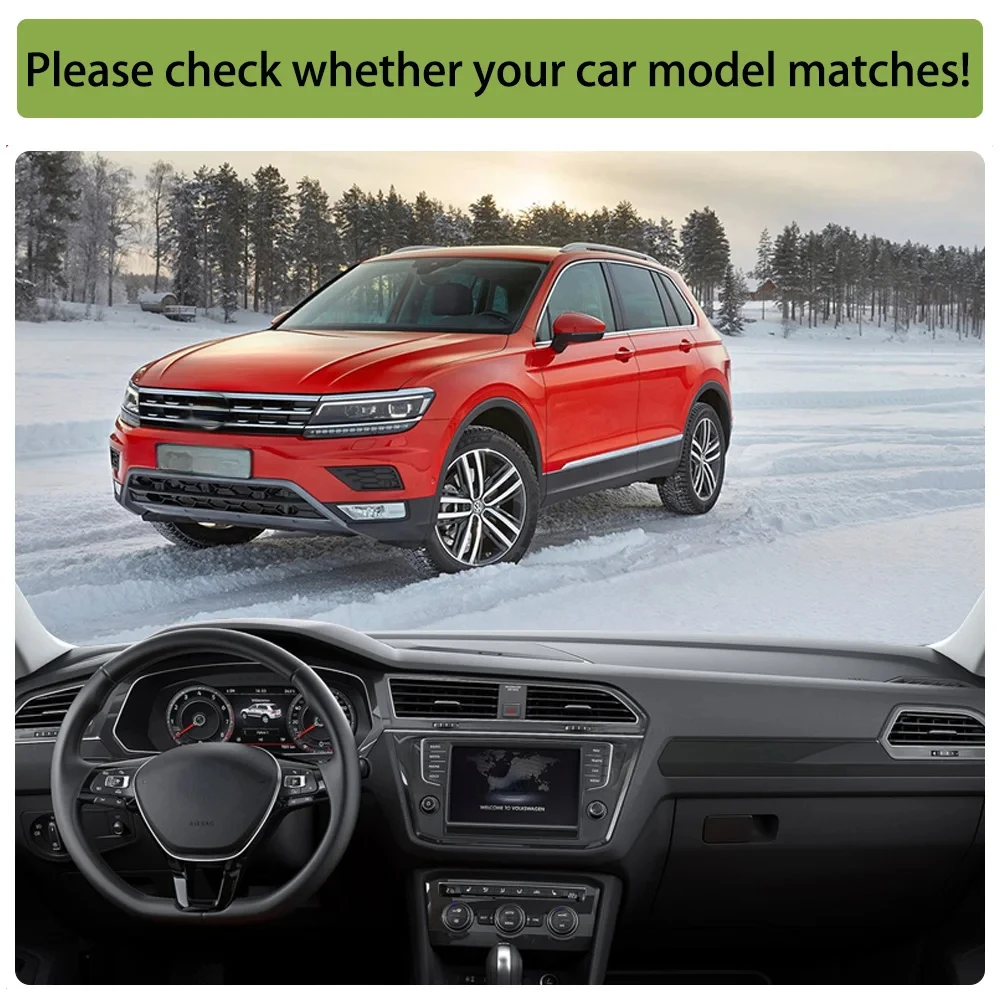 

Противоскользящий коврик для Volkswagen VW Tiguan MK2 2017 2018 2019 2020, накладка на приборную панель, ковер от солнца, коврик для приборной панели, Аксессуары для автомобилей