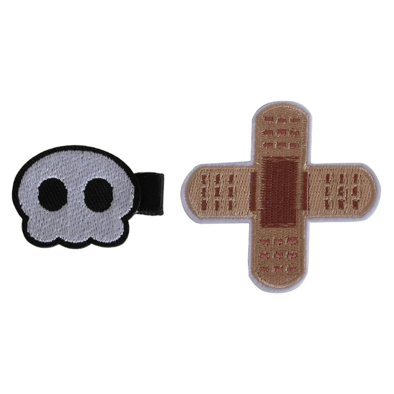 Y2K Hair Clip Skull Hair Barrettes Hot Girls Bangs Hair Clip for Woman Girls Halloween Taking Photo Bangs Anti-slip Hairpin