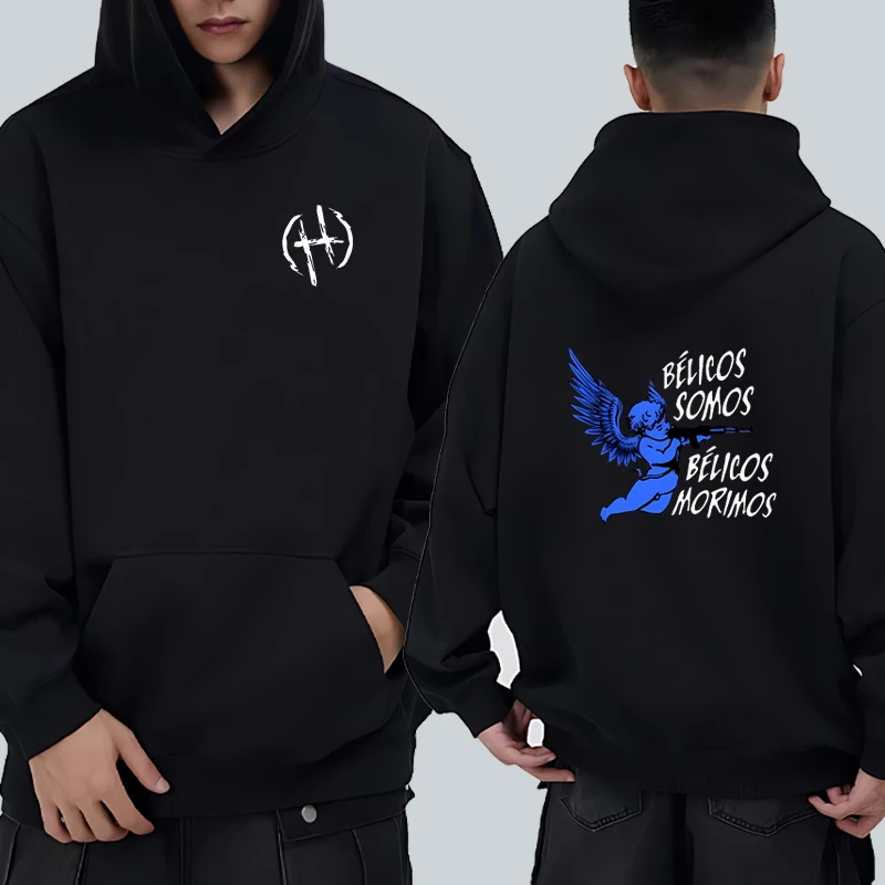 

Singer Junior H Sad Boyz Double Sided Printed Hoodie Men Women Fashion Long Sleeve Sweatshirt vintage Oversized Pullover Unisex