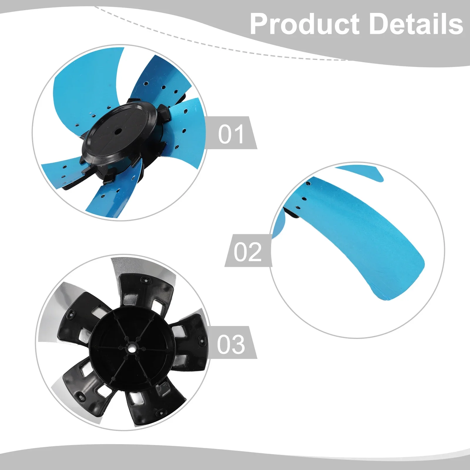 1pc Five-Blade Fan Blade With Nut Cover For 16-inch Standing Fan Or Table Fan Household Improvement Accessories