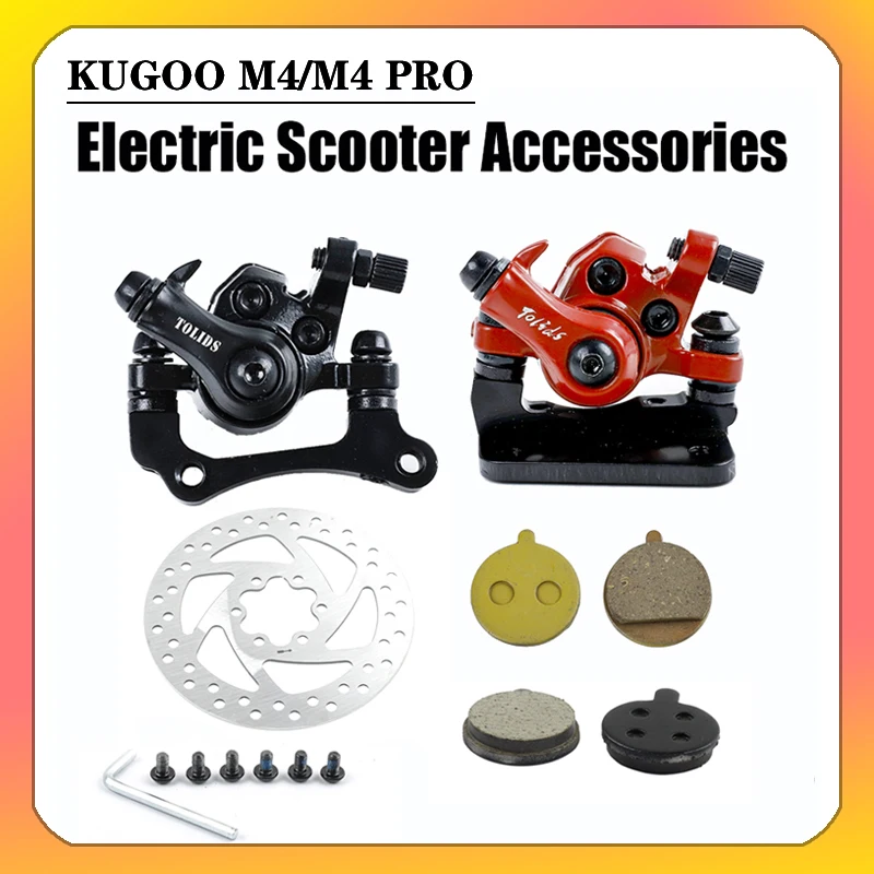 10 Inch Electric Scooter Accessories Disc Brake Caliper Brake Base Front and Rear Disc Brake For KUGOO M4 and KUGOO M4 Por