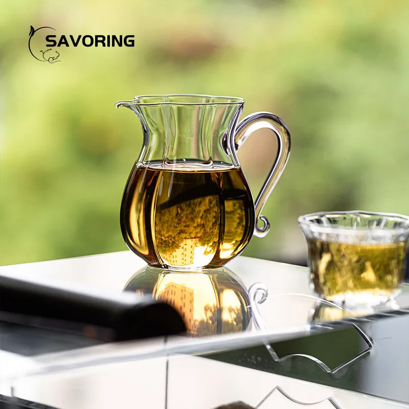 

Термостойкая стеклянная чашка Chhai Fair с керативными лепестками, чашка для чая Пуэр, разделение чая, эстетические чашки для чая, морская чашка, чайная церемония