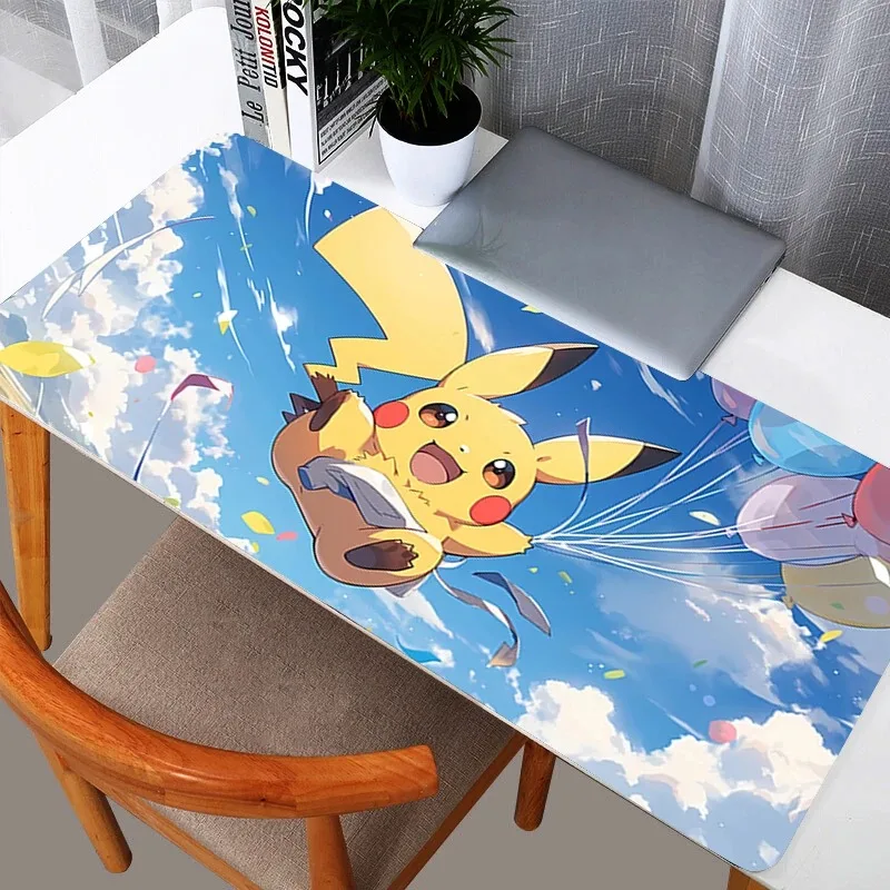 Pokemon Pikachu Mouse Pads Professional E-sports Gamers Speed Pc Gaming Rubber Keyboard Notbook Desk Mat Mousepad 800X300