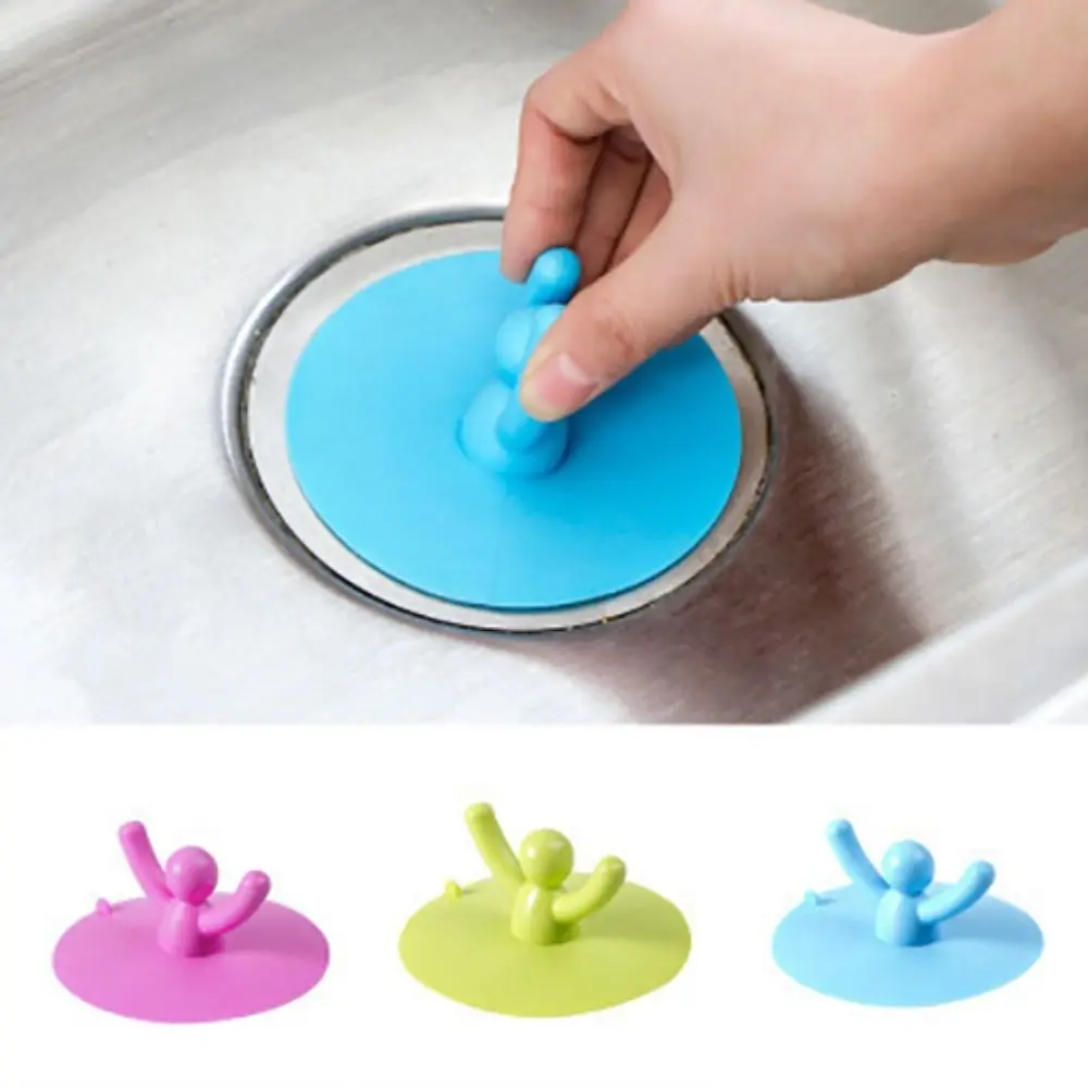 Silicone Deodorant Cover Floor Drain Sink Anti Odor Anti-skid Pad Reusable Washable Sewer Tool Kitchen Bathroom Sink Accessories