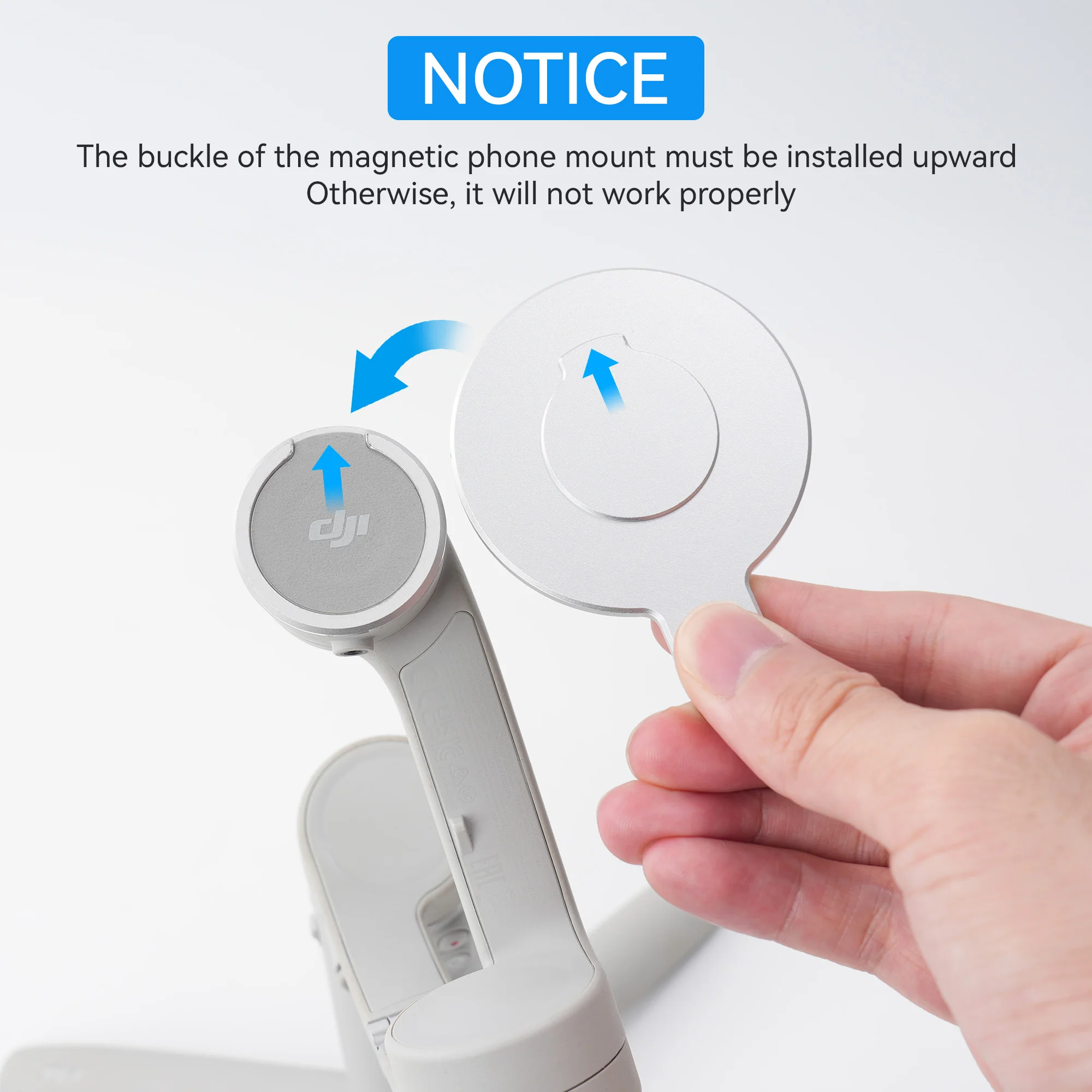 for DJI OM 7/7P/6 Magsafe Adapter Ring Holder Phone Clamp For