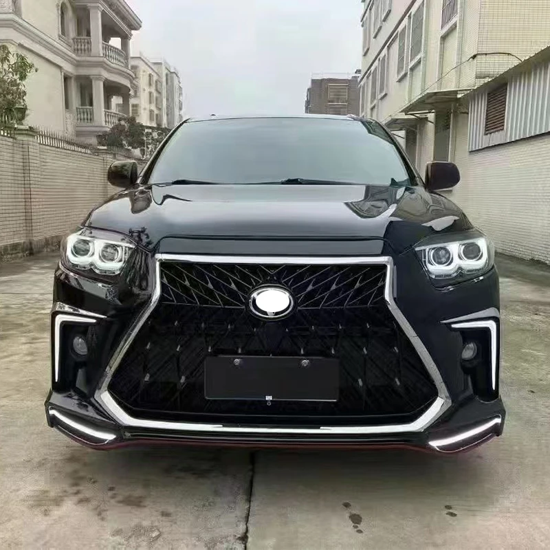 

ForBody Kit For 2009-2011 Toyota Highlander Upgrade To Lexus Style Front Rear Bumper Lip Facelift Conversion Kit