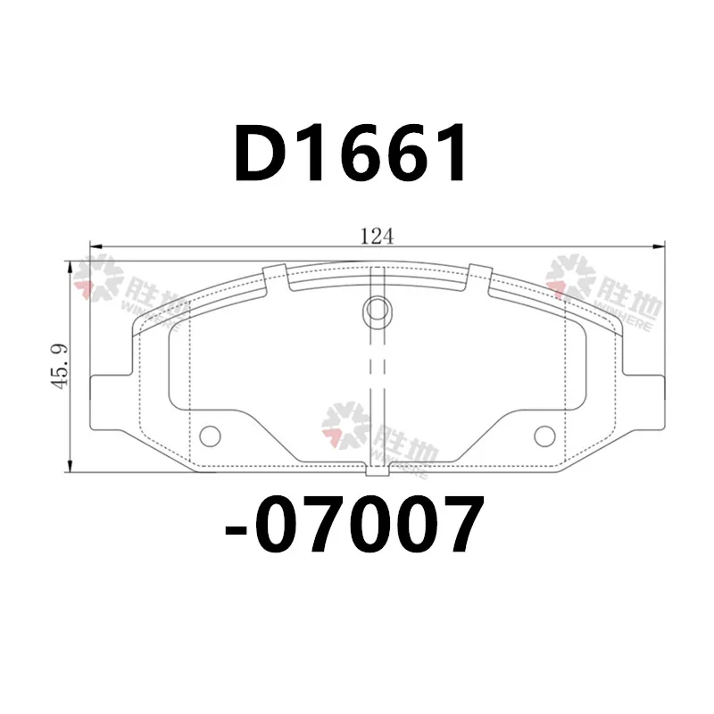 Front Brake Pads-07007 For Chevrolet Sail Auto Parts Ceramic Brake Pads