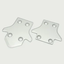 Aluminum Front and Rear Chassis Skide Plate Protect Plate Silver for Kyosho Inferno MP9 MP9e MP10 MP10e TKI1 TKI2 MP10T