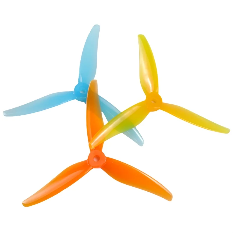 4 Stück/2 Paar Gemfan 51466 V2 5 Zoll 3 Flügel/Drei Flügel Propeller FPV bürstenloser Motor für FPV-Renndrohne 6 Farben gelb