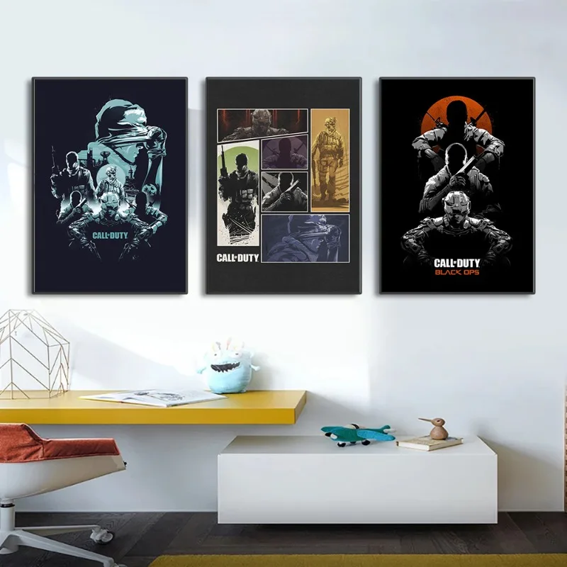 Video Game Call of Duty Modern Warfare Characters Posters and Prints Canvas Printing Wall Art Picture for Living Room Club Decor