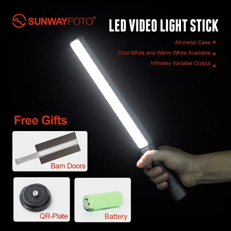 

SUNWAYFOFO Handheld Led Video Fill Light Led Video Light 3000K-5500K Camera Photo Studio Light Photography Lighting Lamp