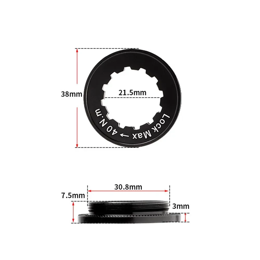 Bike Bicycle Centerlock Disc Brake Rotor Lockring 38x7.5mm For-Shimano Deore XTR XT SLX Cycling Rotor Lock-Ring Accessories