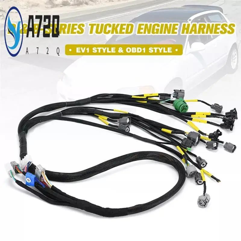 

A72Q-Car OBD1 Budget D & B-Series Tucked Engine Harness Wire CNCH-OBD1-1 For Honda Civic Integra B16 B18 D16 CNCHOBD11 92-95