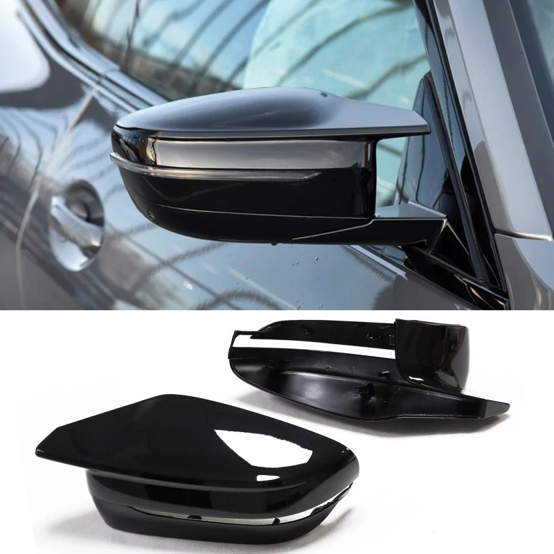 Car Rear View Mirror Covers For BMW 3 4 Series G80 M3 G83 M4 2021 2022 Side Mirror Caps Covers Shell Dry Carbon Fiber ABS LHD