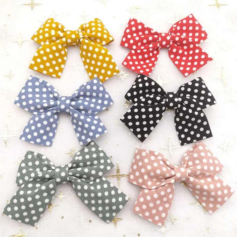 2Pcs/lot new dot bow hair accessory hair clip