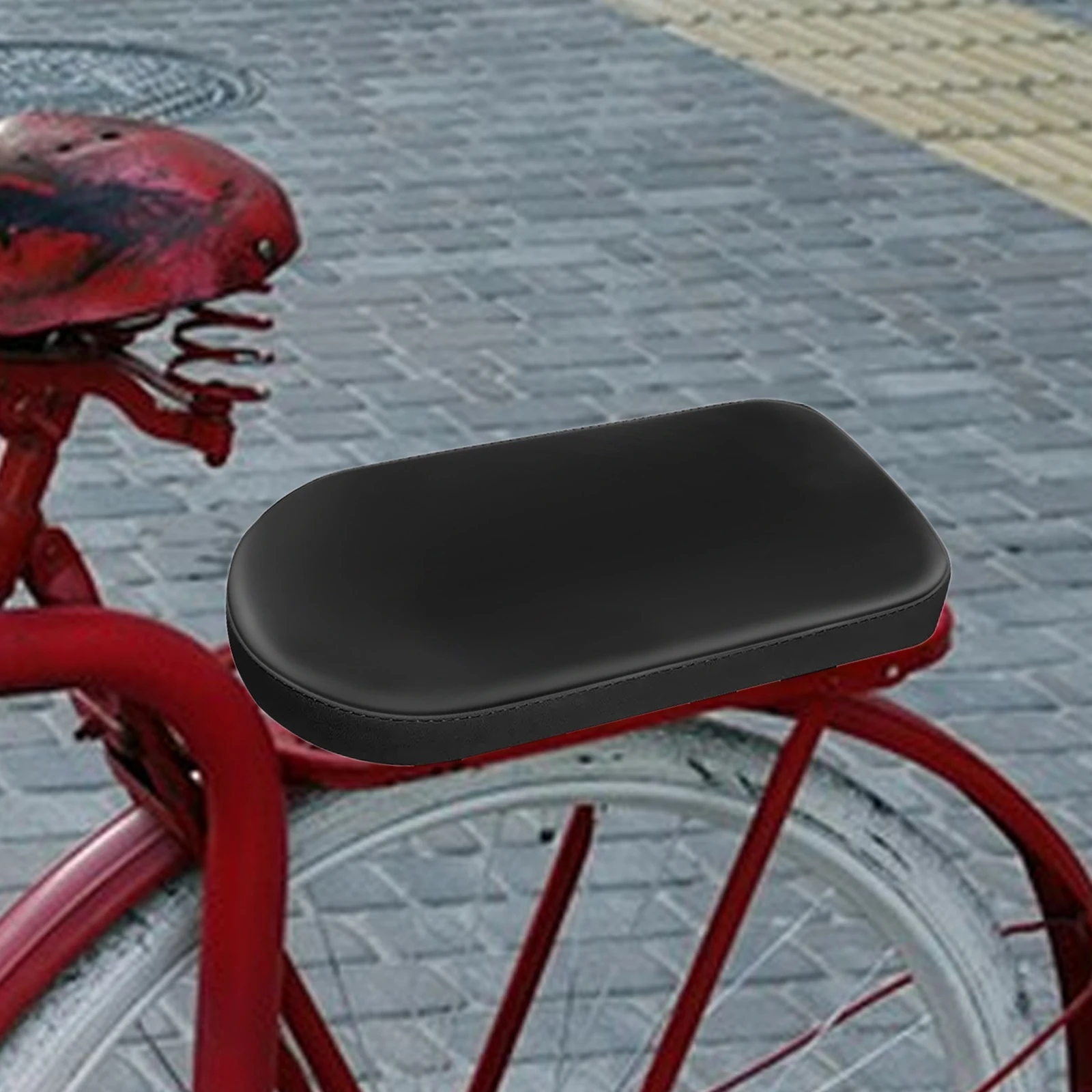 Fiets Achterbank Comfortabel PU Fietsstoeltje Mountainbike Dik Achterrek Zitkussen Universele Fiets Kind Achterbank